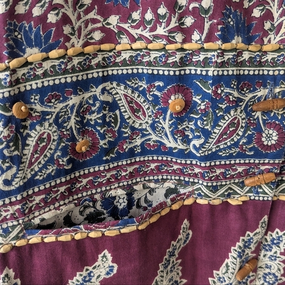 VTG 80s Leena Studio NY Boho Beaded Vest Size Small - Picture 3 of 8